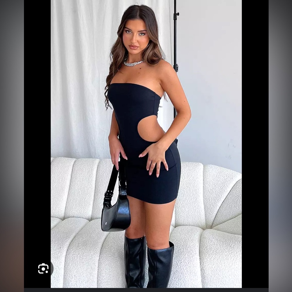 White Fox Boutique Black Mini Dress